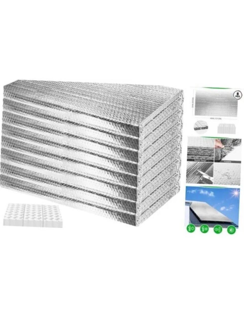 Garage Door Insulation Panels Kit Double Bubble Reflective Aluminum Foil Sheet